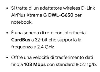 D-Link DWL-G650 AirPlus Xtreme G Cardbus