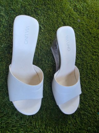 Zapatos de tacón transparente Via Uno