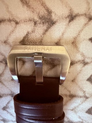 Panerai Luminor Marina Reloj Marrón Negro