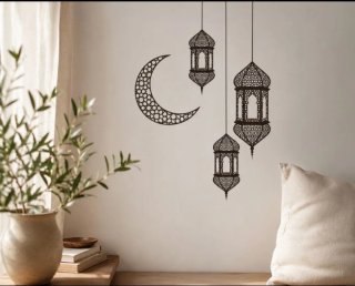 Adhesivo Decorativo Pared Farola Negra