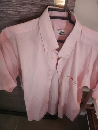 Camisa Lacoste Rosa Verano Talla L