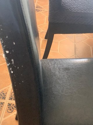 Sillas comedor negras de piel
