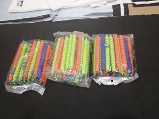 Rulos para el pelo (Naranja y Verde) Pack 3 unidad