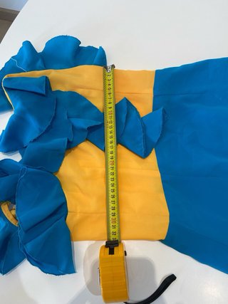 52 Vestido Flamenco Azul y Amarillo