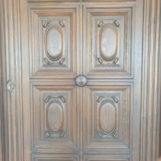 Gran Puerta de Entrada Madera 16 Cuarterones