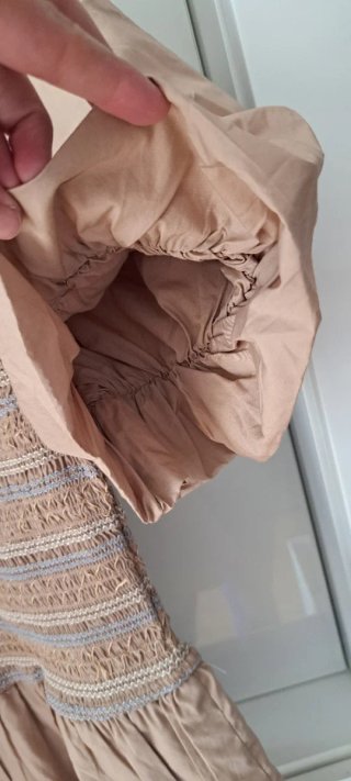 Top Zara Nido Abeja Manga Abullonada