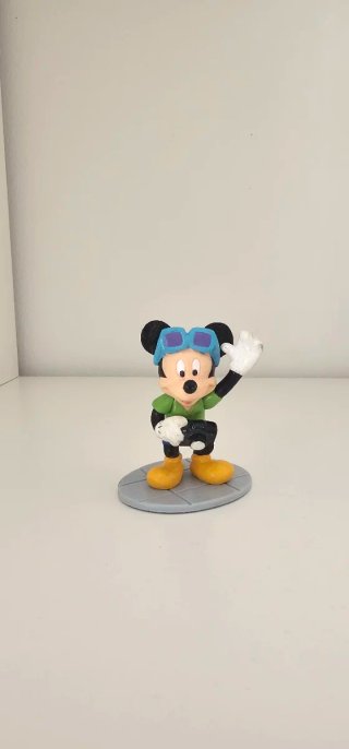 Figura Mickey con gafas y cámara goma