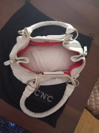 Borsa C'N'C Costume National Pelle Bianca