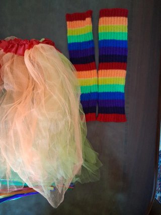 Falda Tutú y Accesorios Orgullo Multicolor