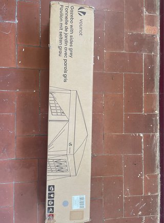 Carpa Gazebo 3x3m Gris Vounot