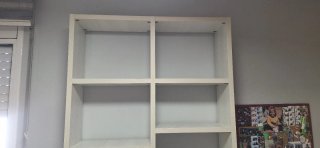 Estantería a medida de madera, 218cm
