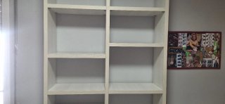 Estantería a medida de madera, 218cm