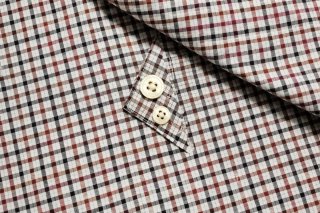 Camisa Dustin hombre cuadros rojos negros algodón