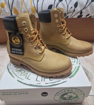 Botas Panama Jack mujer beige waterproof