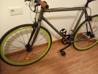 Bicicleta Fixie Gris Casi Nueva