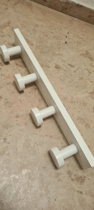 Perchero de pared blanco madera