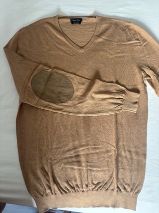Jersey Massimo Dutti Marrón Algodón Seda