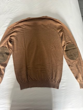 Jersey Massimo Dutti Marrón Algodón Seda