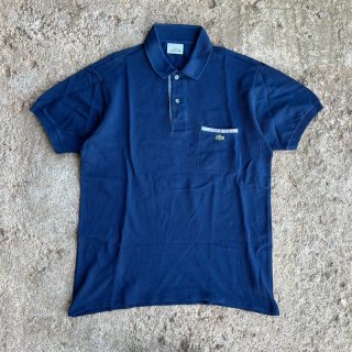 Lacoste Polo Vintage Azul Marino Bolsillo Clásico