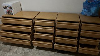 4 cajonera de madera para armarios empotrados