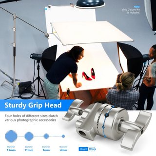 NEEWER SC320 C-Stand 320cm Acero Inoxidable + Boom