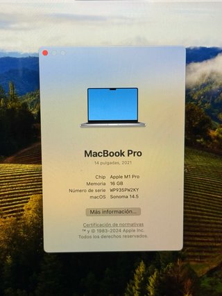 MacBook Pro 14” M1 PRO 16GB 512GB SSD 2021