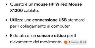 Mouse HP USB Nero