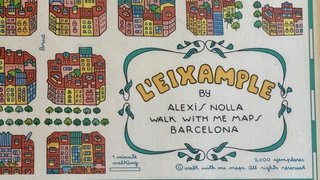 Póster L'Eixample Barcelona con marco