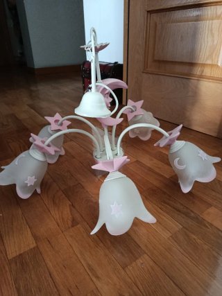 Lámpara infantil luna y estrellas