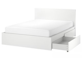 Cama IKEA MALM 160×200 con 4 cajones de almacenaje