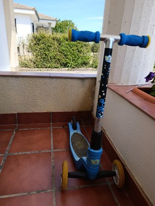 Patinete infantil 3 ruedas azul