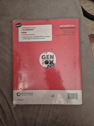 Matemáticas I 1 Bachillerato : Geniox