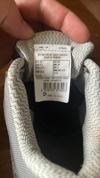 Botas Quechua grises y turquesa