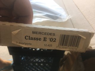 Deflettori aria Mercedes Classe E 2002 3 porte