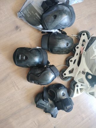 Patines Oxelo Talla 35-38 + Protecciones seguridad