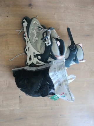 Patines Oxelo Talla 35-38 + Protecciones seguridad