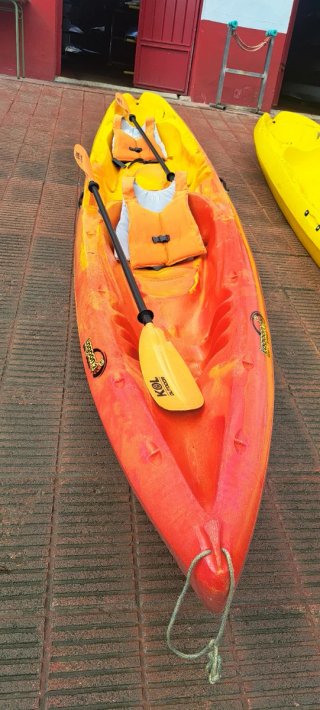 Kayak 2+1 Naranja y Amarillo