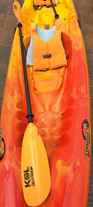 Kayak 2+1 Naranja y Amarillo