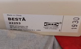 Encimera IKEA Cristal Bestå 180x40. Acabado Madera