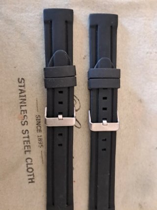 2 Correas de Silicona para Reloj 22mm