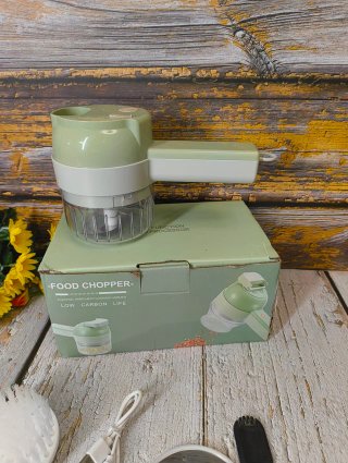 Cortadora Eléctrica de Verduras 4 en 1