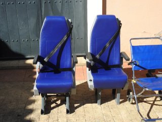 Lote Camilla Ambulancia + Anclajes + 2 Asientos