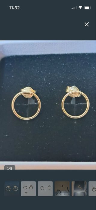 Pendientes Aro Oro 18K