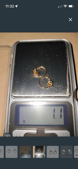 Pendientes Aro Oro 18K