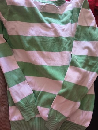Jersey Tommy Hilfiger Rayas Verde Blanco