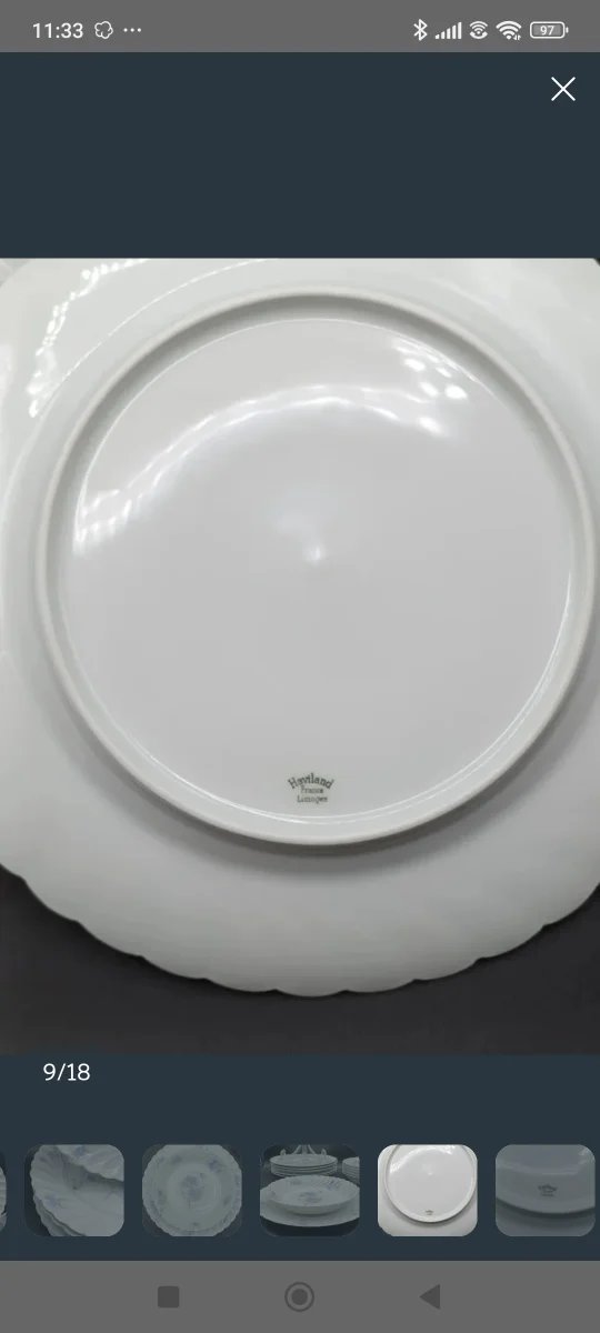 Set platos hondos Haviland Limoges