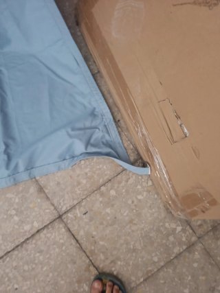 Lona azul de tela