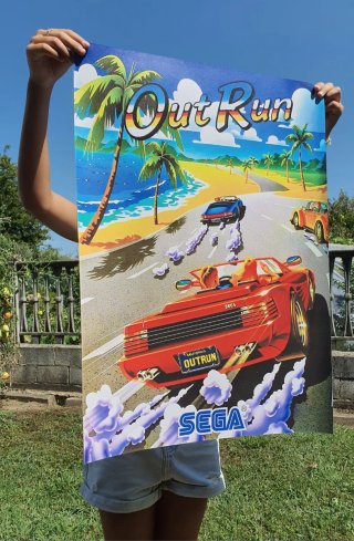 Poster OutRun Sega 1986 PVC 70x50cm