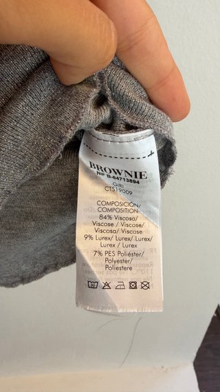 Camiseta Brownie Gris