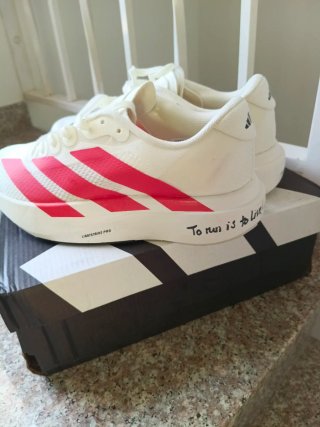Adidas Adizero Zapatillas Running Blancas Rojas